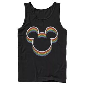 Disney Adult Disney Mickey & Friends Pride Rainbow Ears Tank, Men's, Size: XXL, Black
