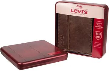 Levi's Men's Levi's RFID-Blocking Extra Capacity Slimfold Wallet, Brown