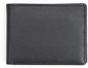 Royce Leather Slim Bifold Wallet, Black