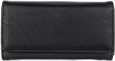 Julia Buxton Bianca RFID-Blocking File Organizer Wallet, Black