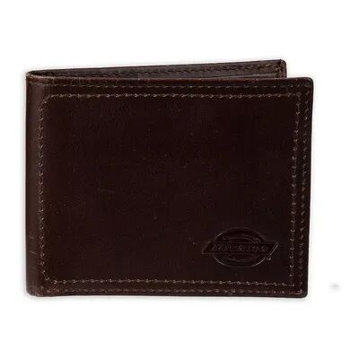 Dickies Men's Dickies Leather Slimfold Wallet, Brown