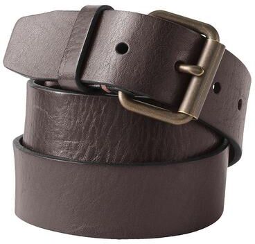 Lands' End Men's Big Leather Jean Belt, Size: 54, Brown