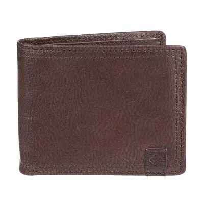 Columbia Men's Columbia Genuine Leather Traveler Extra-Capacity Wallet, Brown