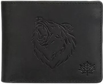 Karla Hanson RFID-Blocking Leather Bear Wallet, Grey