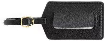 Royce Leather Executive Luggage Tag, Black