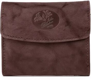 Julia Buxton Heiress Pik-Me-Up RFID-Blocking Leather Mini-Trifold Wallet, Brown