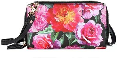 Julia Buxton Bold Floral Ultimate Organizer RFID-Blocking Wallet on a String, Multicolor