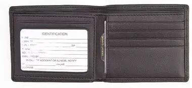 Royce Leather RFID-Blocking Men's Bifold Wallet, Black