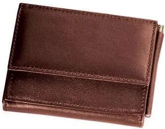 Royce Leather Money Clip Wallet, Brown