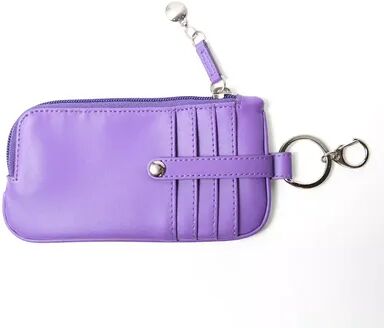 Royce Leather Phone ID Credit Card Wallet, Purple