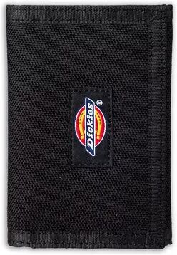 Dickies Men's Dickies Durable Cordura Fabric Trifold Wallet, Black