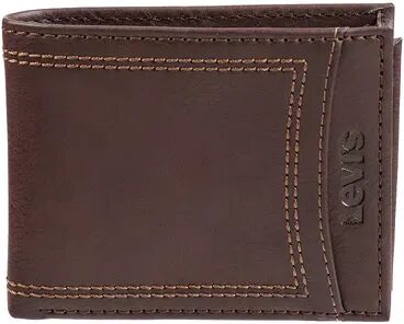 Levi's Men's Levi's RFID-Blocking Extra-Capacity Slimfold Wallet, Brown