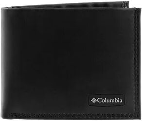 Columbia Men's Columbia RFID Synthetic Leather Extra Capacity Slimfold Wallet, Black