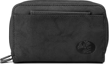 Julia Buxton Heiress RFID-Blocking Leather Double Zip Organizer Wallet, Black