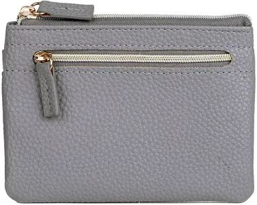 Julia Buxton Pebble ID RFID-Blocking Coin Case, Grey