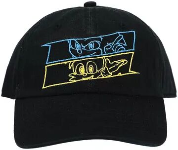 Licensed Character Men's Sega Sonic Snapback Hat, Black