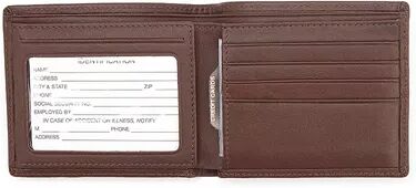 Royce Leather RFID-Blocking Men's Bifold Wallet, Brown