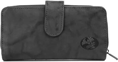 Julia Buxton Heiress RFID-Blocking Leather Checkbook Wallet, Black