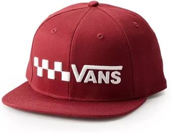 Vans Men's Logo Snapback Hat, Med Red