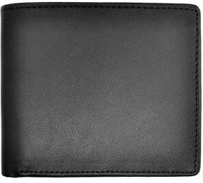 Royce Leather Double Money Clip Wallet, Black