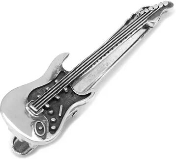 Kohl's Guitar Tie Clip, Silver