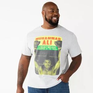 Licensed Character Big & Tall Muhammad Ali Tee, Men's, Size: 2XB, Dark Grey