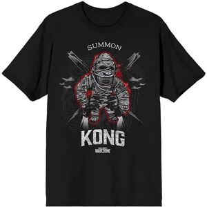 Licensed Character Men's Call Of Duty X Godzilla vs Kong Tee, Size: Medium, Black