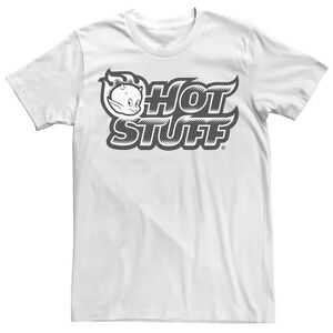 Licensed Character Men's Hot Stuff Head Shot Logo Tee, Size: XXL, White