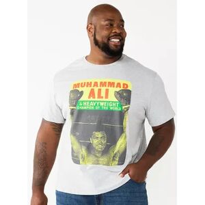 Licensed Character Big & Tall Muhammad Ali Tee, Men's, Size: Large Tall, Dark Grey