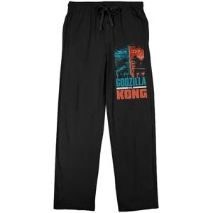 Licensed Character Men's Godzilla V. King Kong Sleep Pants, Size: Small, Black