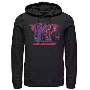 Licensed Character Men's MTV Music Television Global Domination Logo Hoodie, Size: Medium, Black