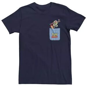 Licensed Character Men's Disney / Pixar Toy Story Buzz Woody Pocket Tee, Size: Small, Blue