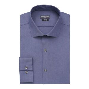 Van Heusen Men's Van Heusen Slim-Fit Flex Spread-Collar Dress Shirt, Size: 17.5-32/33, Blue