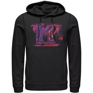 Licensed Character Men's MTV Music Television Global Domination Logo Hoodie, Size: Small, Black