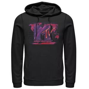 Licensed Character Men's MTV Music Television Global Domination Logo Hoodie, Size: XXL, Black