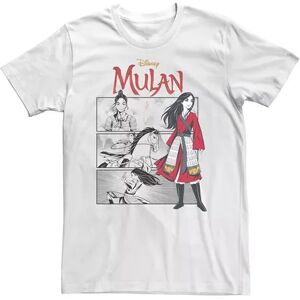 Disney Big & Tall Disney Mulan Live Action Comic Panels Tee, Men's, Size: 4XL, White