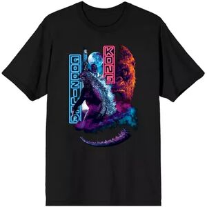 Licensed Character Men's Godzilla Vs Kong Tee, Size: XXL, Black