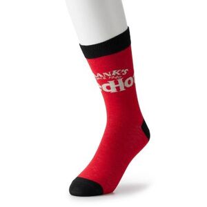 Licensed Character Men's Novelty Crew Socks, Franks Red