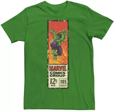 Licensed Character Men's Marvel's Comics Hulk Vintage Label Tee, Size: XXL, Med Green