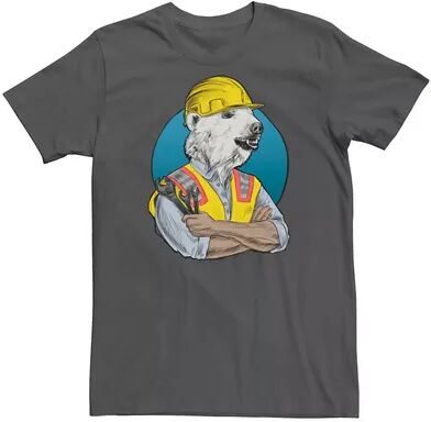 Sun Men's Construction Worker Sketched Tee, Size: Medium, Grey