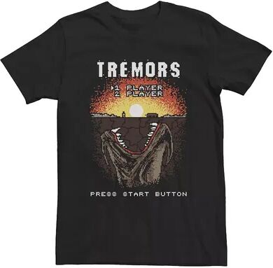 Licensed Character Men's Tremors Video Game Start Screen Poster Tee, Size: Large, Black