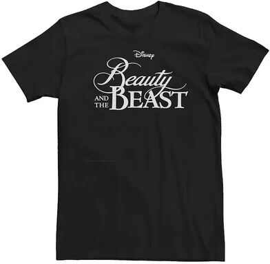 Licensed Character Men's Disney Beauty And The Beast Classic Logo Tee, Size: XXL, Black