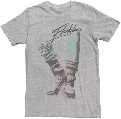 Licensed Character Men's Flashdance Dance Shoes Tee, Size: Medium, Med Grey