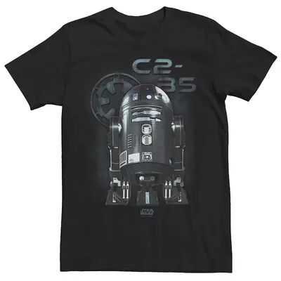 Star Wars Men's Star Wars Rogue One C2-B5 Empire Droid Graphic Tee, Size: XL, Black