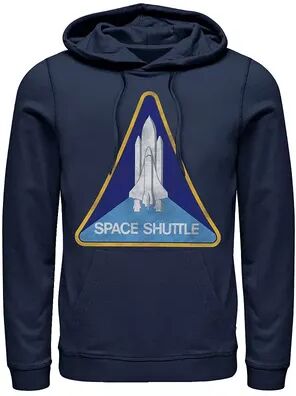 Licensed Character Men's NASA Space Shuttle Triangle Emblem Hoodie, Size: 3XL, Blue