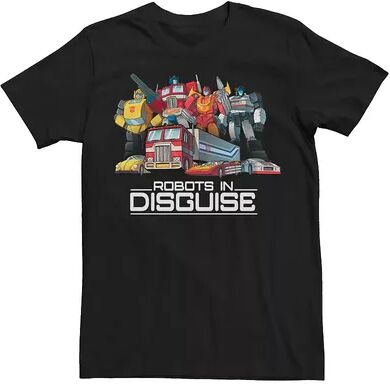 Licensed Character Men's Transformers Group Shots Robots In Disguise Tee, Size: Small, Black