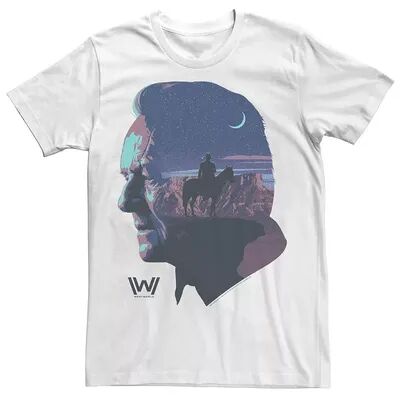 Licensed Character Men's Westworld Robert Ford Silhouette Fill Tee, Size: Medium, White