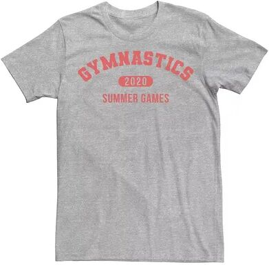 Licensed Character Men's Gymnastics Summer Games 2020 Tee, Size: XXL, Med Grey