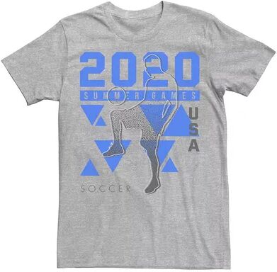 Licensed Character Men's 2020 Summer Games USA Soccer Tee, Size: 3XL, Med Grey