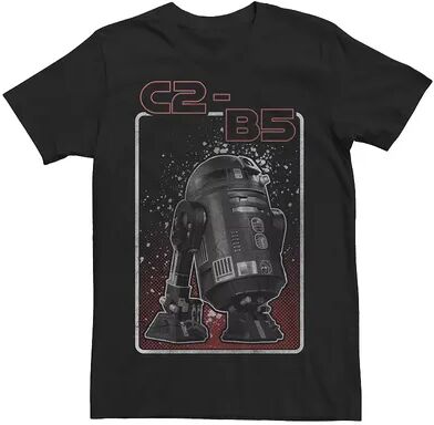 Star Wars Men's Star Wars Rogue One C2-B5 Pop Graphic Tee, Size: 3XL, Black